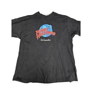 Vintage Mens Planet Hollywood Orlando T Shirt Size XL Black